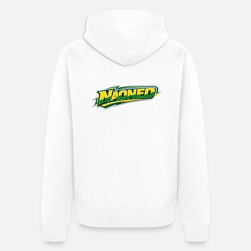 NAONED - Veste à capuche bio Premium Unisexe - blanc