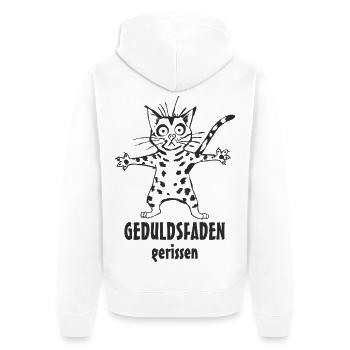 Fil de patience - Veste à capuche bio Premium Unisexe - blanc - Dos - Thijin (182cm)
