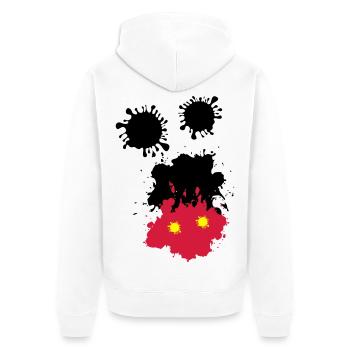 Mouse taches - Veste à capuche bio Premium Unisexe - blanc - Dos - Thijin (182cm)