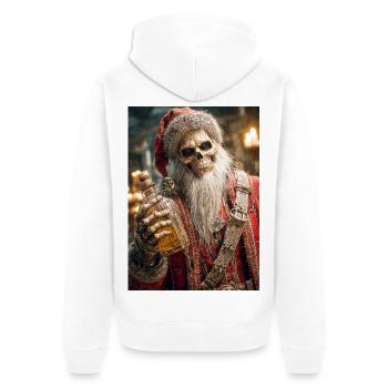 Père Noël squelette dans Ember Gorefest - Veste à capuche bio Premium Unisexe - blanc - Dos - Thijin (182cm)