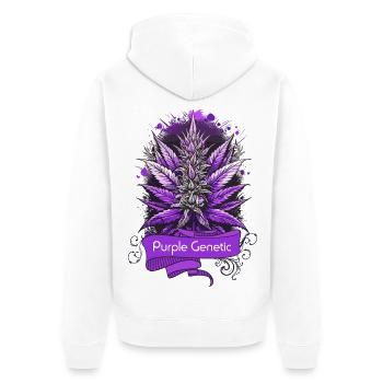 Génétique Pourpre - Veste à capuche bio Premium Unisexe - blanc - Dos - Thijin (182cm)