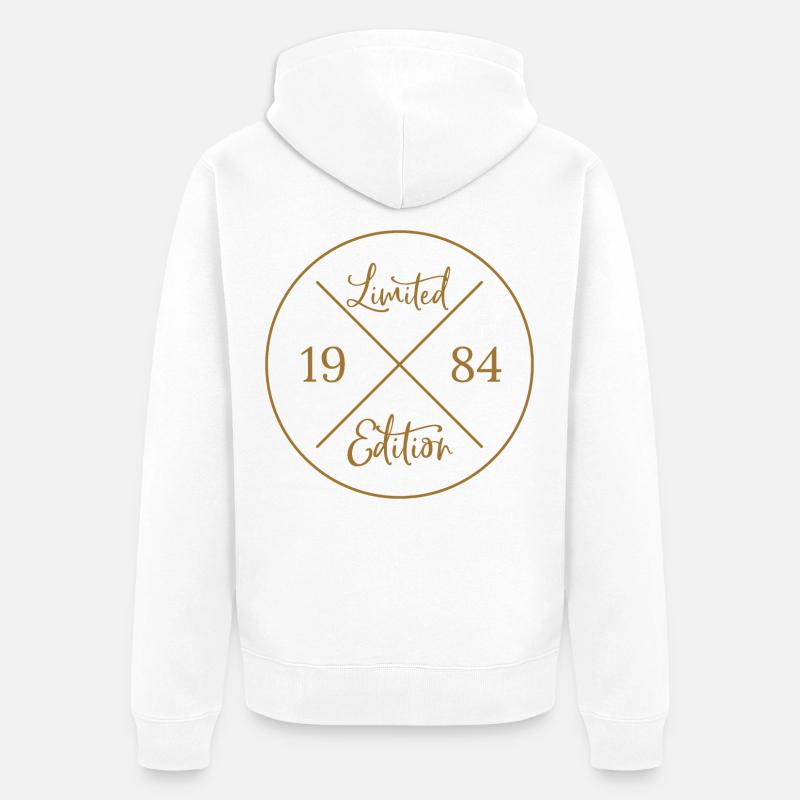 Edition limitée 1984 - Veste à capuche bio Premium Unisexe - blanc