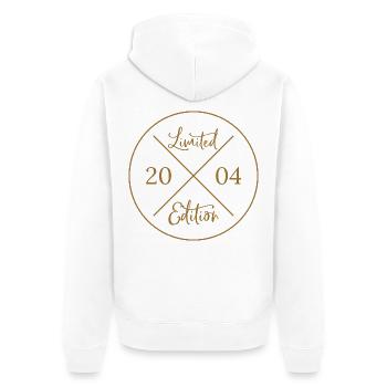 Limited Edition 2004 - Gift Birthday - Unisex Premium Organic Zip Hoodie - white - Back - Thijin (182cm)