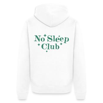 Pas de club de sommeil - Veste à capuche bio Premium Unisexe - blanc - Dos - Thijin (182cm)
