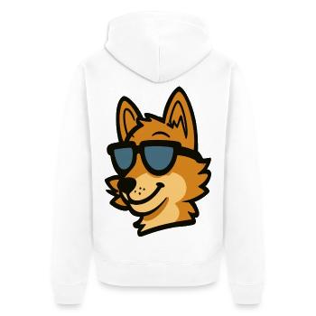 Lunettes de soleil Chill Shiba - Veste à capuche bio Premium Unisexe - blanc - Dos - Thijin (182cm)