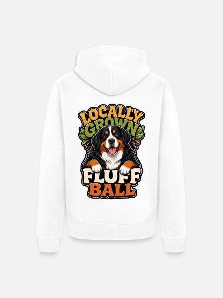 Bernese Mountain Dog - Unisex Premium Organic Zip Hoodie - white