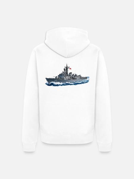 Generał Tadeusz Kościuszko 273 – personalisierbare - Unisex Premium Bio Zip Hoodie - Weiß