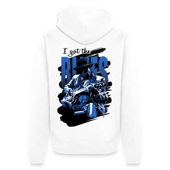 Got the blues - Veste à capuche bio Premium Unisexe - blanc - Dos - Thijin (182cm)