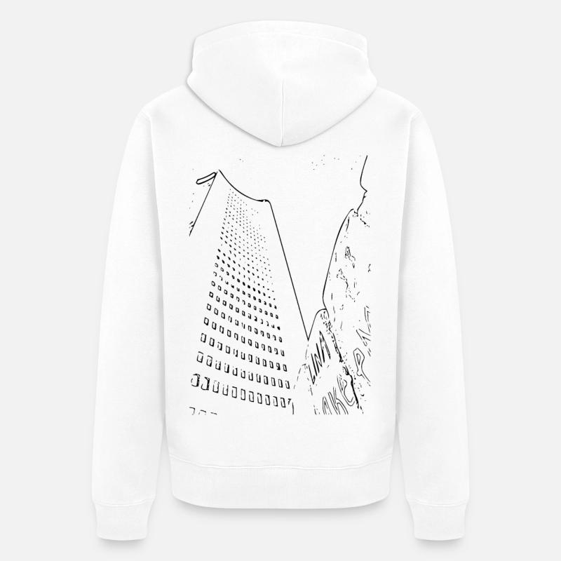 Leipzig - Veste à capuche bio Premium Unisexe - blanc