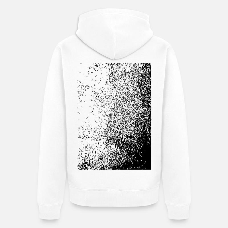 Conception abstraite - Veste à capuche bio Premium Unisexe - blanc