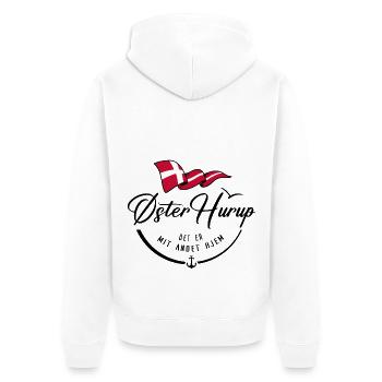 EASTER HURUP - My second home - b - Unisex Premium Organic Zip Hoodie - white - Back - Thijin (182cm)