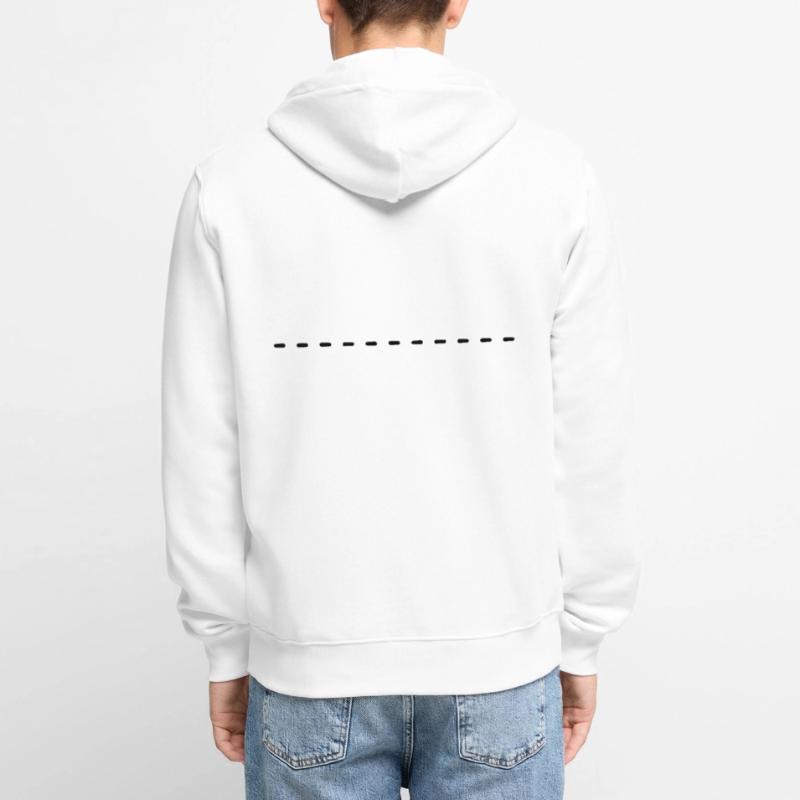 Dashed underscore to design yourself Unisex Premium Organic Zip Hoodie