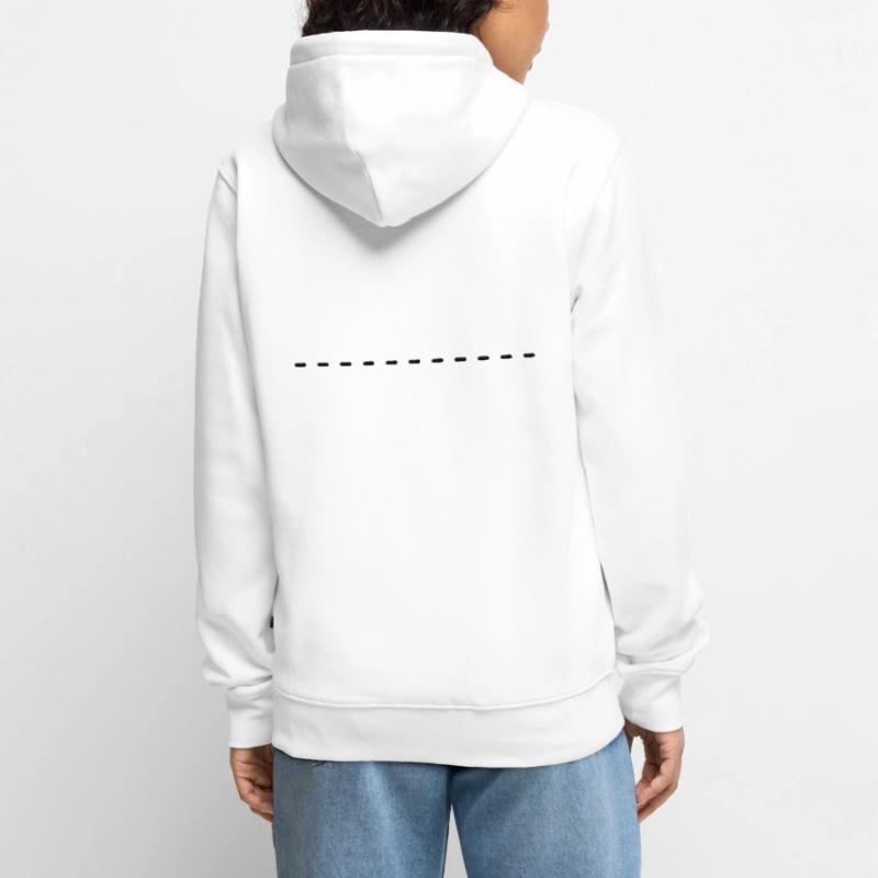 Dashed underscore to design yourself Unisex Premium Organic Zip Hoodie