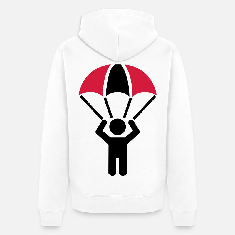 Parachute - Veste à capuche bio Premium Unisexe - blanc