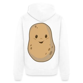 Kartoffel Gemüse Kartoffeln Ernte Garten Bauer Bio - Unisex Premium Bio Zip Hoodie - Weiß - Hinten - Thijin (182cm)