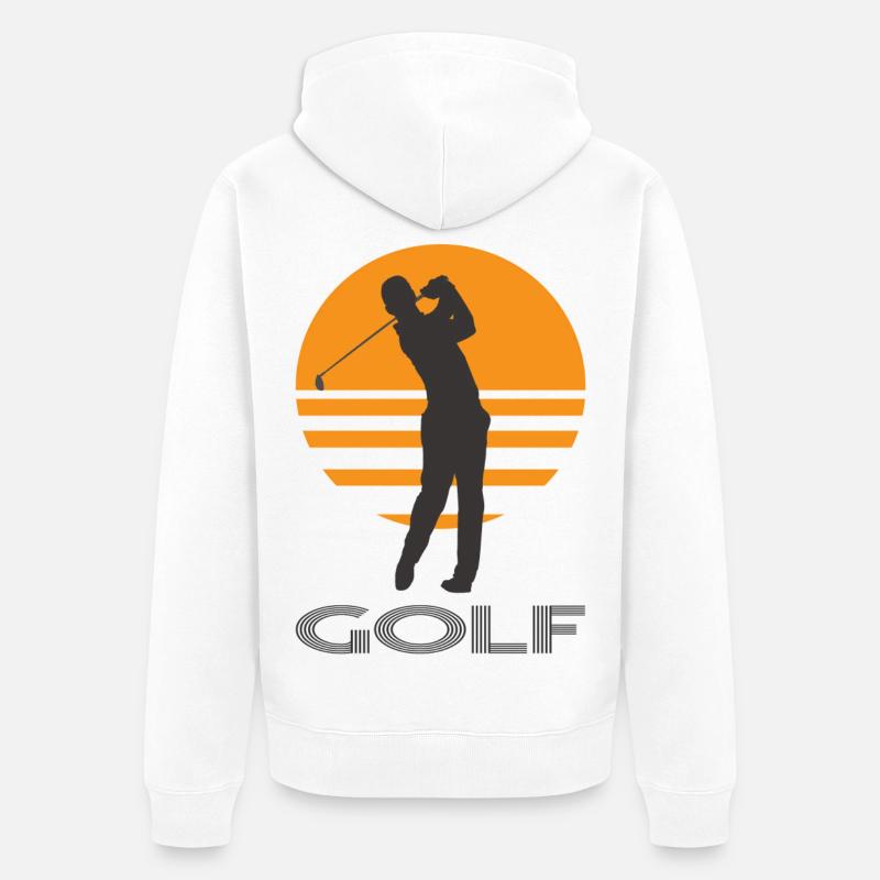Le golf - Veste à capuche bio Premium Unisexe - blanc