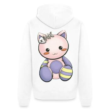 Mangas - Veste à capuche bio Premium Unisexe - blanc - Dos - Thijin (182cm)