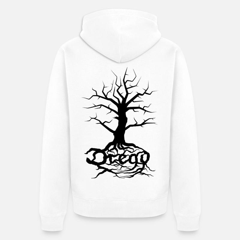 Dread Tree Black - Veste à capuche bio Premium Unisexe - blanc