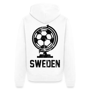 Football suédois - Veste à capuche bio Premium Unisexe - blanc - Dos - Thijin (182cm)