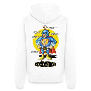 Apéro man - Veste à capuche bio Premium Unisexe - blanc - Dos - Thijin (182cm)