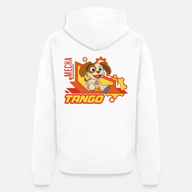 Mecha Builders Mecha Tango - Veste à capuche bio Premium Unisexe - blanc
