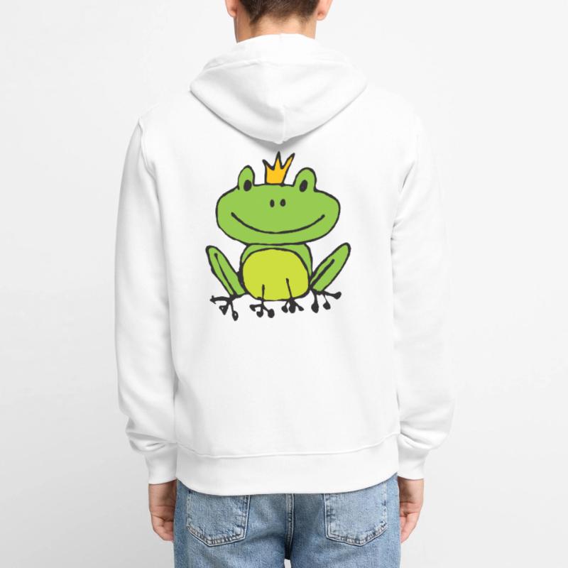 Frosch oder Prinz? Unisex Premium Bio Zip Hoodie
