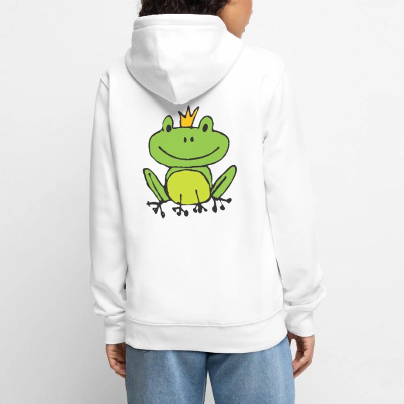 Frosch oder Prinz? Unisex Premium Bio Zip Hoodie