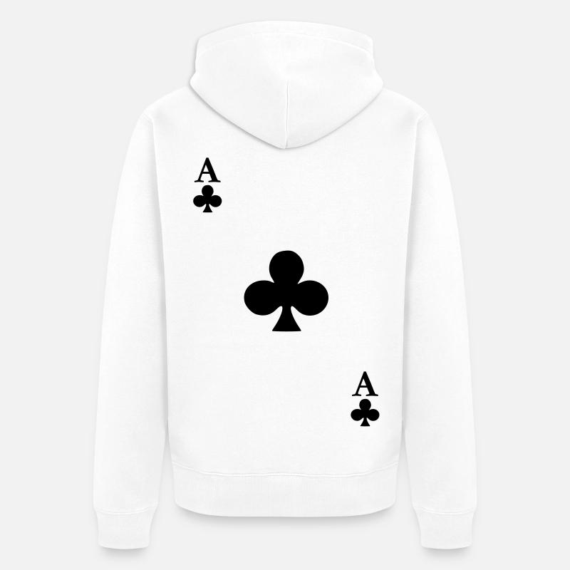 As de Trefle - Veste à capuche bio Premium Unisexe - blanc