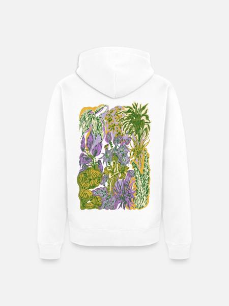 Dschungel - Unisex Premium Bio Zip Hoodie - Weiß
