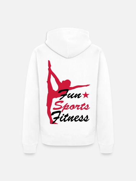 sports - Unisex Premium Organic Zip Hoodie - white