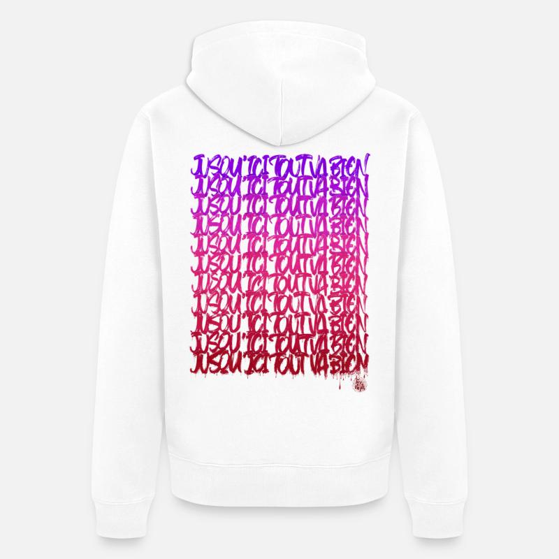 So weit so gut - Unisex Premium Bio Zip Hoodie - Weiß