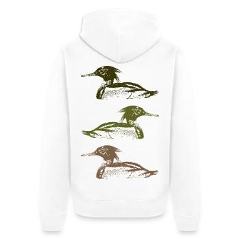 MERGUS - Veste à capuche bio Premium Unisexe - blanc - Dos - Thijin (182cm)