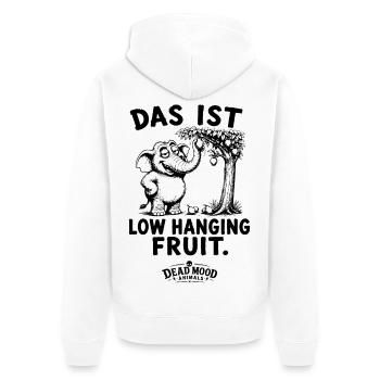 Business Buzzword Humor | Sarkasmus Geschenk Büro - Unisex Premium Bio Zip Hoodie - Weiß - Hinten - Thijin (182cm)