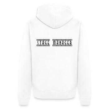 Stage_Manager - Veste à capuche bio Premium Unisexe - blanc - Dos - Thijin (182cm)