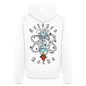 Science Physics rocks - Unisex Premium Organic Zip Hoodie - white - Back - Thijin (182cm)