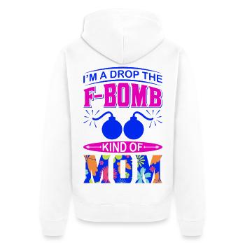 Ich bin so ein lustiges Mama-Geschenk, das die Mutter fimpfen lässt - Unisex Premium Bio Zip Hoodie - Weiß - Hinten - Thijin (182cm)