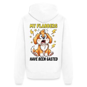 C’est drôle, mes flabbers ont été gazés design de chien - Veste à capuche bio Premium Unisexe - blanc - Dos - Thijin (182cm)