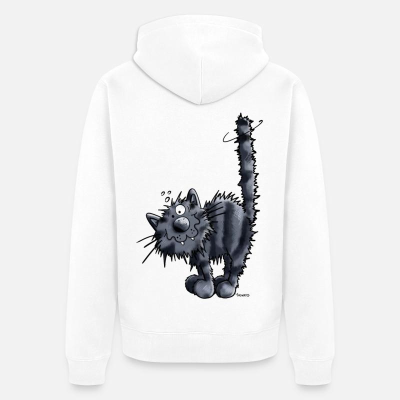 Mignon Chaton - Veste à capuche bio Premium Unisexe - blanc