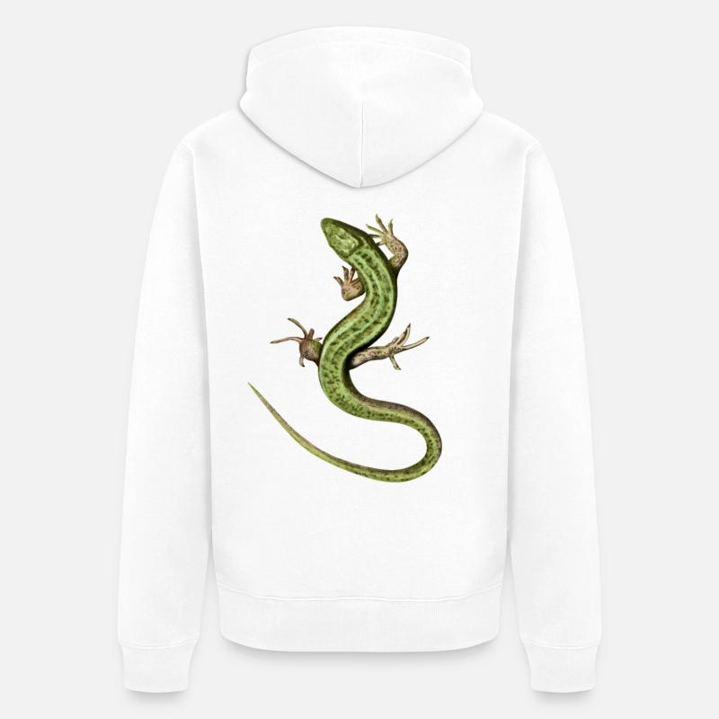Lizard - Veste à capuche bio Premium Unisexe - blanc
