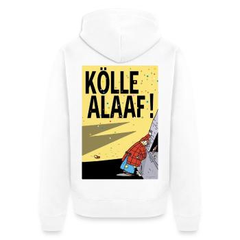 Cologne Carnival Alaaf Cartoon - Unisex Premium Organic Zip Hoodie - white - Back - Thijin (182cm)