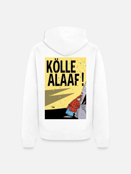 Cologne Carnival Alaaf Cartoon - Unisex Premium Organic Zip Hoodie - white