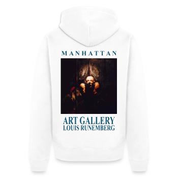 MANHATTAN ART GALLERY Louis RUNEMBERG © Adagp - Unisex Premium Organic Zip Hoodie - white - Back - Thijin (182cm)