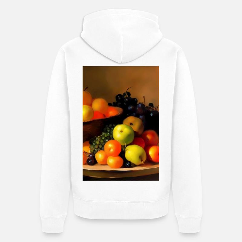 Fruit - Veste à capuche bio Premium Unisexe - blanc