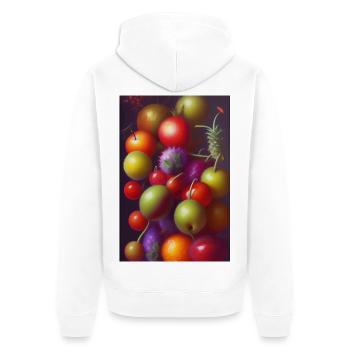 Fruit - Veste à capuche bio Premium Unisexe - blanc - Dos - Thijin (182cm)