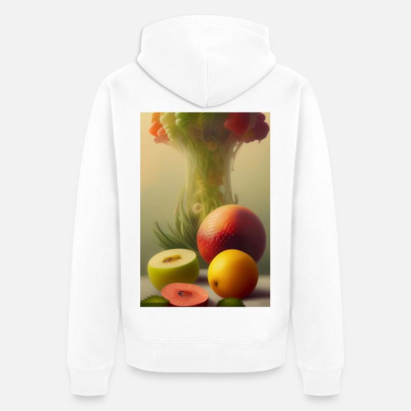 Fruit - Veste à capuche bio Premium Unisexe - blanc