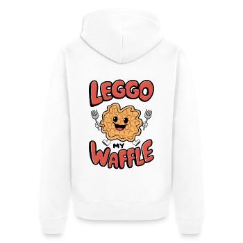 Leggo Ma Gaufre - Veste à capuche bio Premium Unisexe - blanc - Dos - Thijin (182cm)