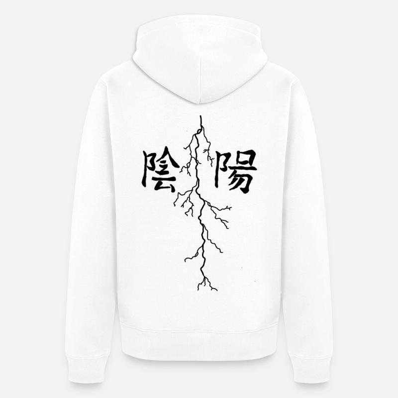 Conception de l’éclairage - Veste à capuche bio Premium Unisexe - blanc