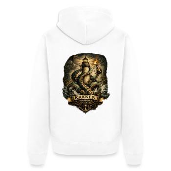Phare Kraken Sailor - Veste à capuche bio Premium Unisexe - blanc - Dos - Thijin (182cm)