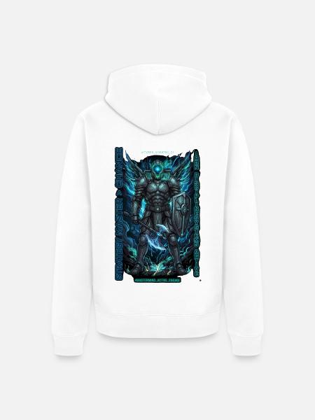 Cyber Sobieski - Unisex Premium Bio Zip Hoodie - Weiß