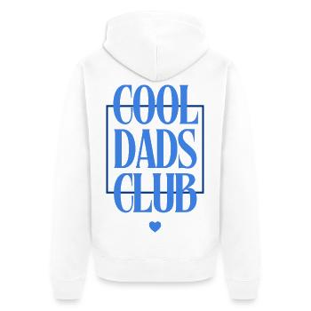 Cool Dads Club Logo - Veste à capuche bio Premium Unisexe - blanc - Dos - Thijin (182cm)